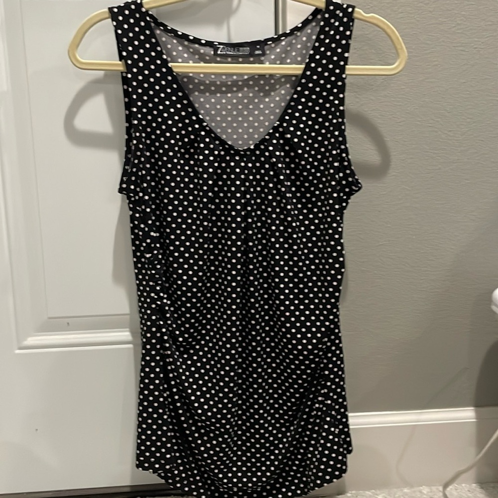 7th Avenue polka dot blouse